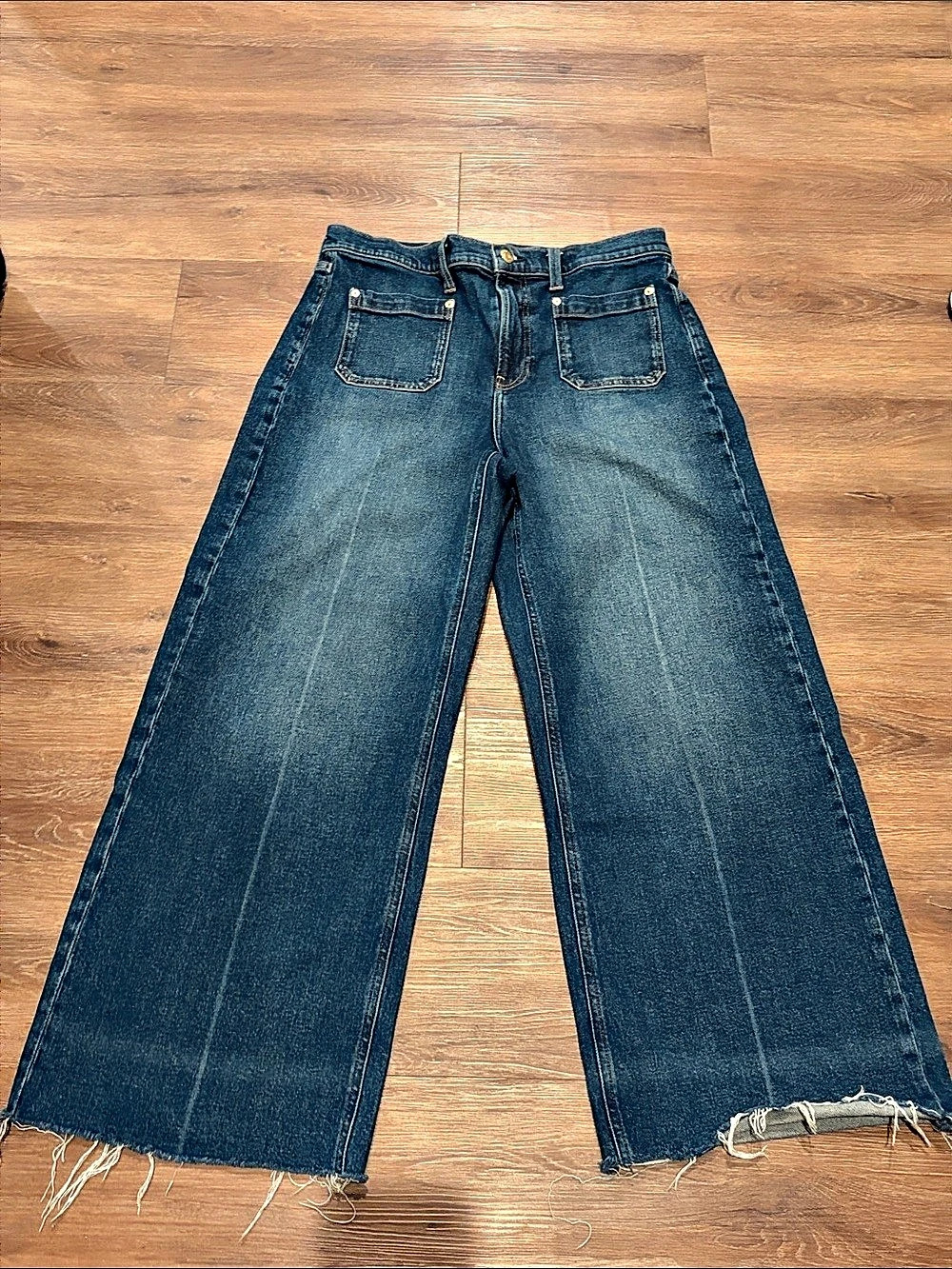 Gap High Rise Stride Wide-Leg Jeans Waist 29 Blue
